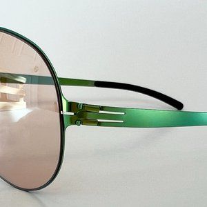 Ic! Berlin Raf S. Sunglasses Sun Glasses Aviator Unisex Frame NEW Orang Mirrored